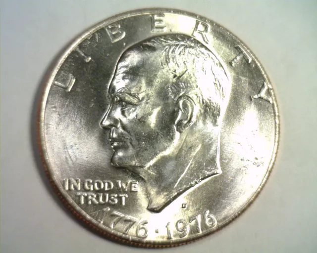 1976-D T 2 Eisenhower Ike Dollar Choice Uncirculated Ch. Unc. Nice Original Coin