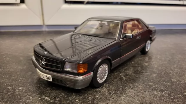 Mercedes Benz 500 SEC W126 AUTOart 1:18 Modellauto 76211 S-KLASSE C126 500SEC