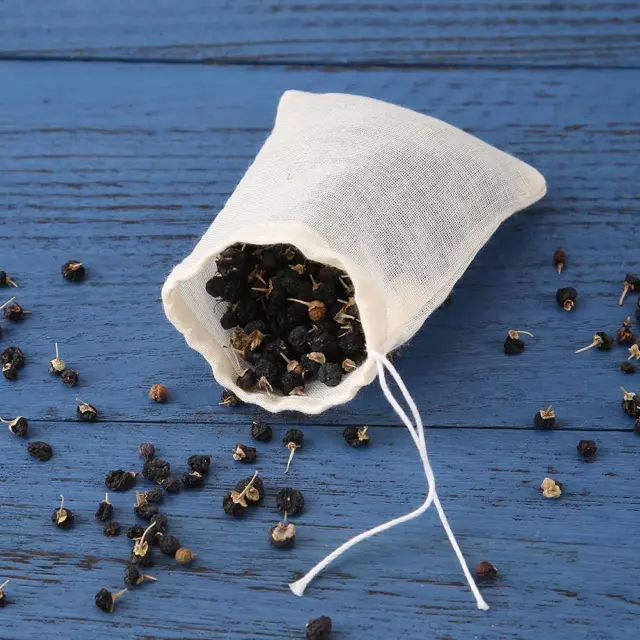 E# 20pcs/Lot Empty Tea Bags with String Filter for Herb Loose Tea Soup Teabags