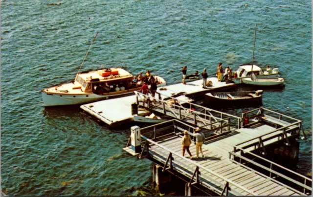 Waterfront , Sebasco Lodge, Sebasco Estate, Maine, Vintage Postcard