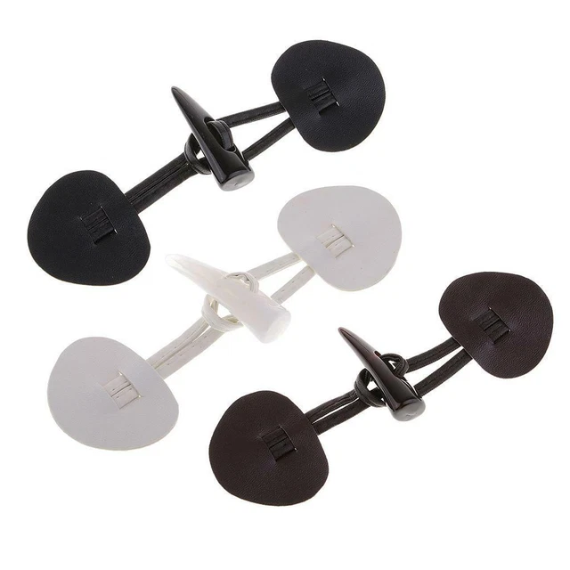 6 Paar Vintage Horn PU Leder Knebelknopf Mantel Jacke Duffle DIY Nähen