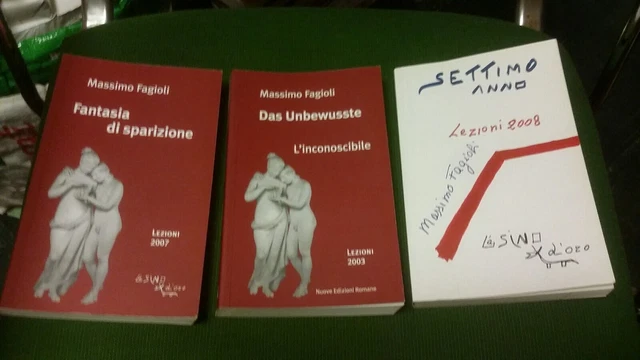 LOTTO 3 LIBRI LEZIONI M. FAGIOLI, , 2003, 07, 08, 28ag21