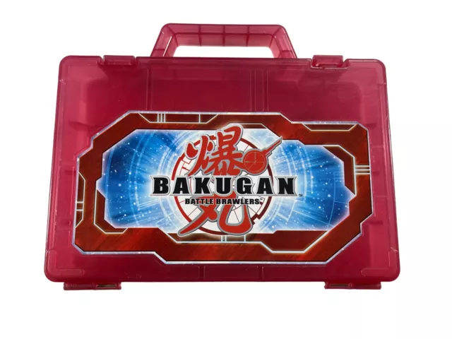 Bakugan Battle Brawlers Carry Case Carrying Storage Holds 24 Red Spin Master