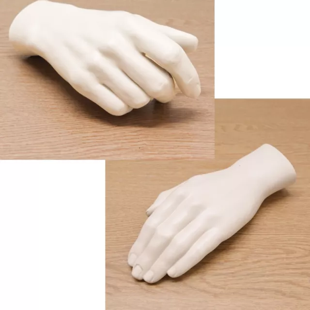 Mannequin Mens Hand Left or Right Strong Fiberglass Film Stage Prop Art (Ref:72)