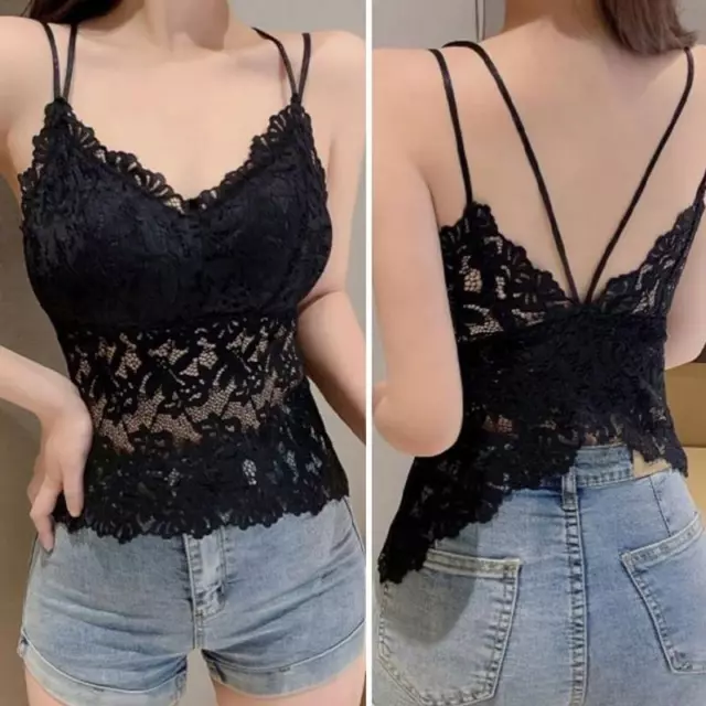 BLUSAS DE ENCAJE Elegante Para Mujer Camisa De Mangas Cortas Verano Sexis  Fiesta $8.20 - PicClick