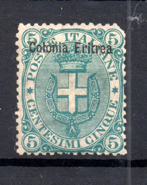 Italy Eritrea 1893 5c green SG#3 mint MH Cat Val £160 (corner fault) WS20397