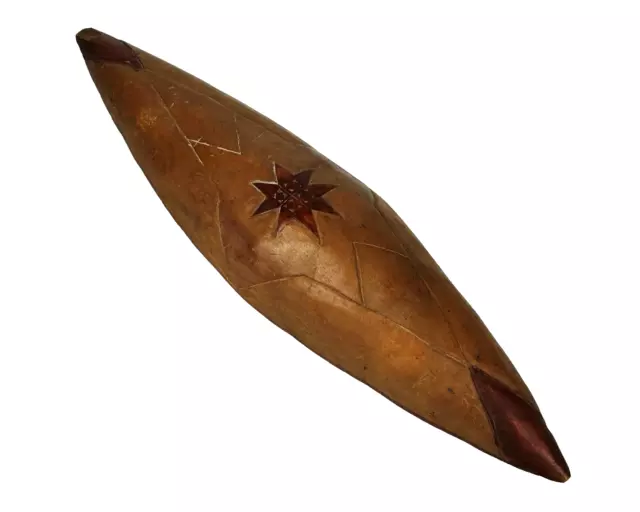 Antique / Vintage Aboriginal Carved Hardwood Parrying Shield- Kulin Tribal Art