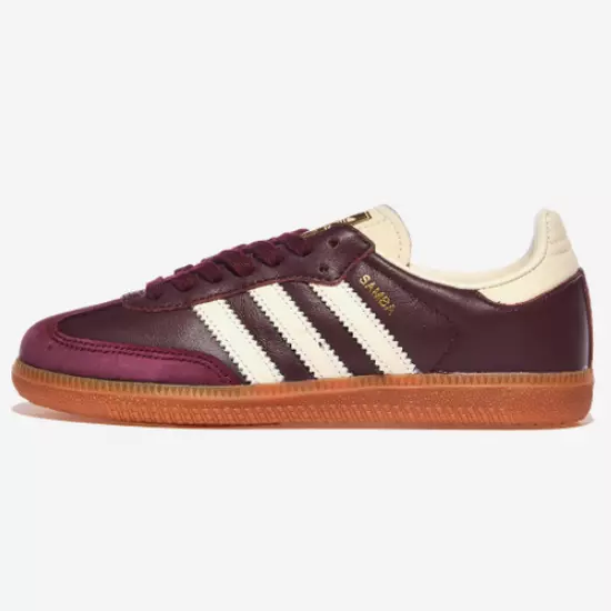 Adidas Women's Samba OG Shoes 'Maroon/Gum' - ID0477 Expeditedship