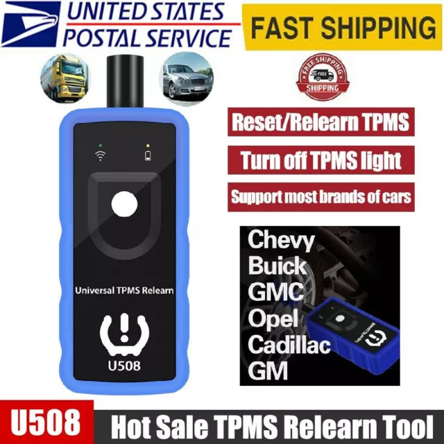 U508 TPMS Reset Tool Car Tire Pressure Monitor Sensor Relearn Tool for Chevrolet