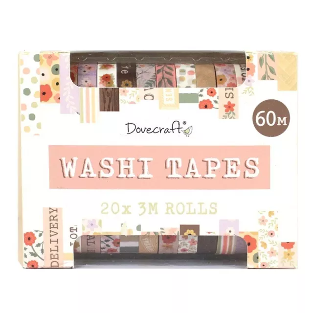 Dovecraft Washi Tape Box 20 Rolls - Pastel