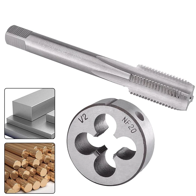 HSS 1/2-20 UNF Tap & 1/2-20 UNF Die Right Hand