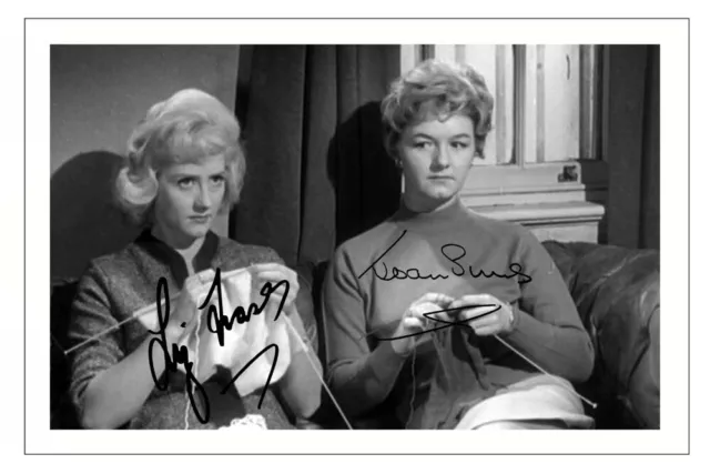 LIZ FRASER & JOAN SIMS Signed Autograph PHOTO Gift Print CARRY ON