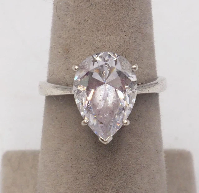 Bague En Argent Sterling 925 Avec Rubis Synthétique - Poids 2.30g, Taille 7 - Neuve Sans Boîte, Style Deux Tons