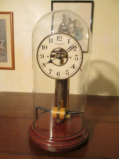 BULLE CLOCK orologio con pendolo elettromagnetico anni 50/60 non funzionante