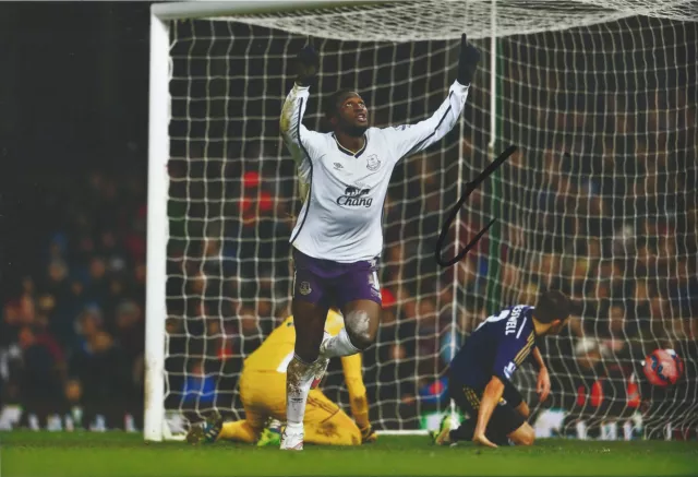 ROMELU LUKAKU - Hand Signed 12x8 Photo - Everton Belgium - Football