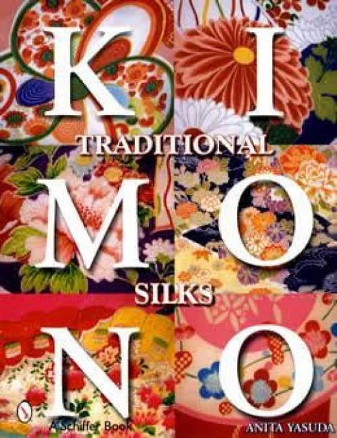 Antique Traditional Japanese Kimono Collector Reference Pattern ID Fabrics Shown