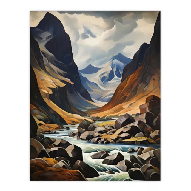 Cairngorms National Park Scottish Highlands Mountains Wall Art Poster Print