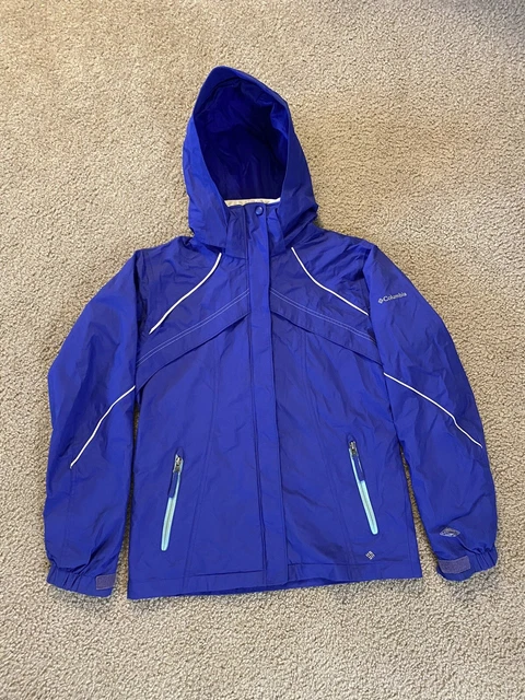 Columbia Youth Girls Bugaboo Blue Omni-Tech Interchange Jacket Size 14/16