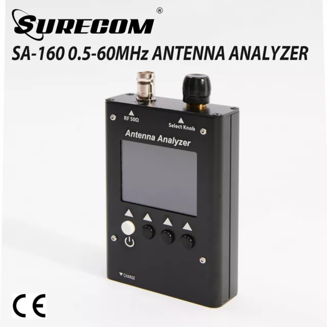 SURECOM ANTENNA ANALYZER SA-160 0.5-60MHz Colour Graphic with Full Band control