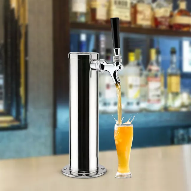 Draft Beer Tower Wein Dispensing Silbe Edelstahl Single Tap Home Bar Kegerator