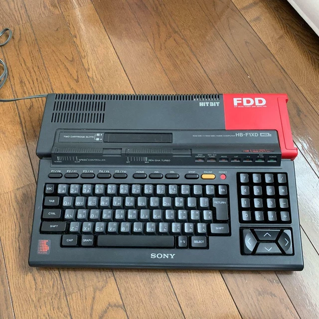 SONY MSX2 HB-F1XD Retro game computer Energization check japan