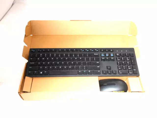Dell OEM US Wireless Black Keyboard & Mouse Kit WK636P P5YFN ( No Battery )