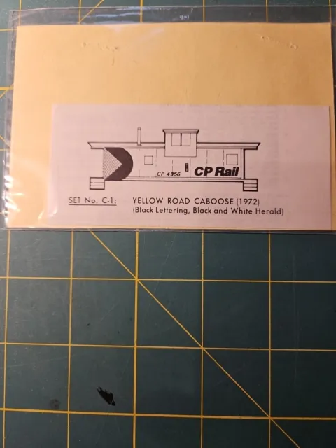 Herald King Decals, Ho Scale, C-1, Cp Rail Caboose