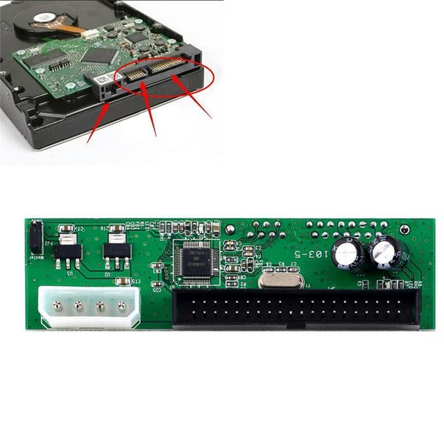 Sata To Pata IDE Converter Adapter Plug&Play 7+15 Pin 3.5/2.5 Sata HDD DVD ba