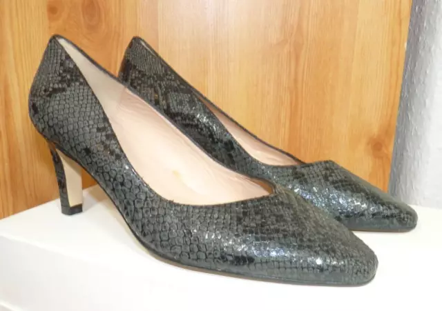 HB ESPANA LADIES Soft Italian Leather Animal Print Court Shoes Uk