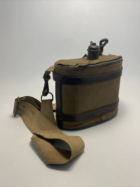 Kit Acqua Esercito Britannico Borraccia E Tazza Originale British Army Surplus Modello 58 - Vintage Da Collezione Borraccia Esercito Britannico Surplus