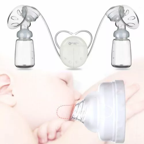 Dual Electric Breast Pump Hospital Grade With Silent Automatic Massage Function