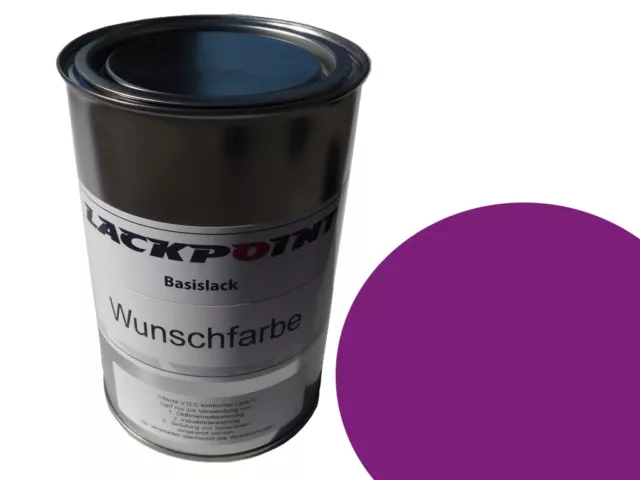 1 Litre Prêt à Être Pulvérisé Basislack Ral 4008 Signal Violet Voiture Lackpoin