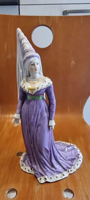 Ancienne Figurine Allemande Reine C.T EURIAN Carl Thieme 19ème Porcelaine Sèvres