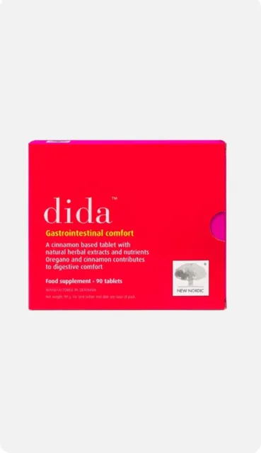 New Nordic Dida for Gastrointestinal Comfort 90 Tablets Long Expiry Date