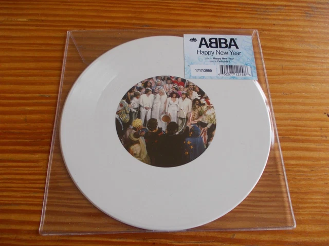 ABBA - HAPPY NEW YEAR - LIMITED EDITION No. 1717 / 3000 - WHITE VINYL 7 ...
