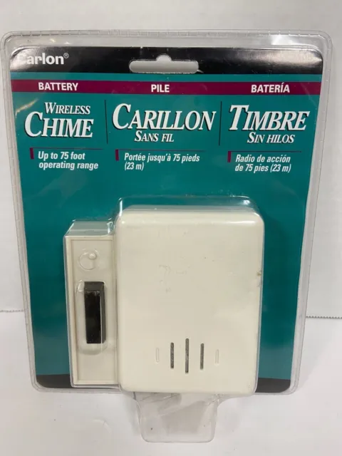 New Carlon RC3105 Wireless Battery Chime System, Off White