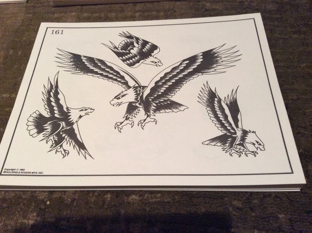 VINTAGE SPAULDING & Rogers tattoo design flash 1983, 53 sheets. $144.29 - PicClick CA