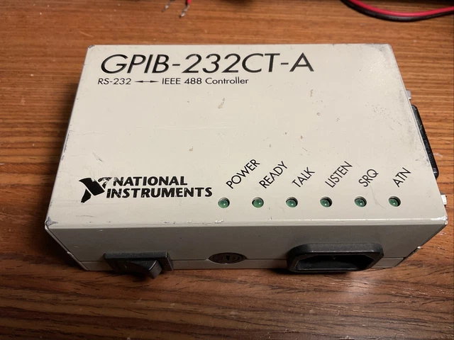 National Instruments NI GPIB-232CV-A RS-232 -- IEEE 488 Converter National Instruments NI GPIB-232CV-A RS-232 -- IEEE 488 Converter