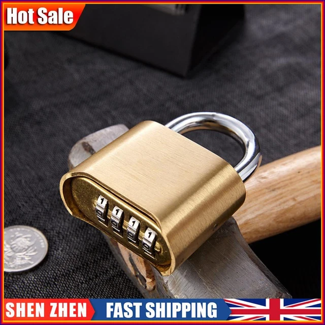 Brass File Lock Code BRASS COPPER LOCK Bottom Password Digital Lock for Travelling Bag (70mm ...