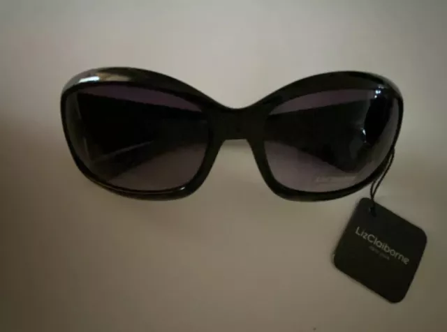 Liz Claiborne Sunglasses, Black & Clear, 100% UV Protection - Model 81706. - NEW