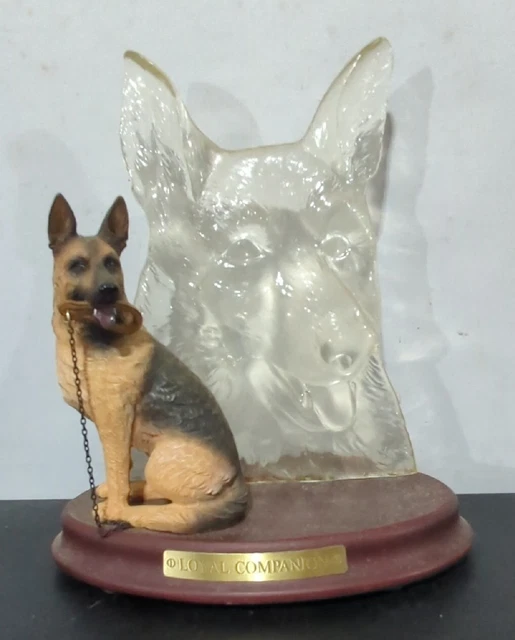 Bradford Exchange "Loyal Companion" 2003 German Shepherd Figurine with Base Bradford Exchange "Loyal Companion" 2003 German Shepherd Figurine with Base