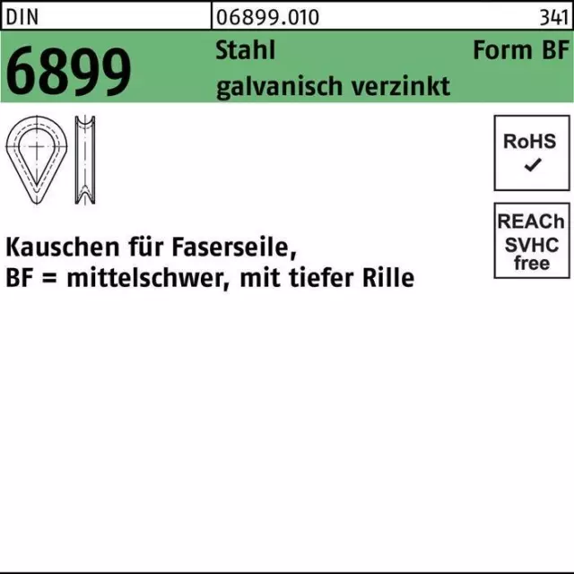 Cuscino DIN 6899 BF 5/RW 6 acciaio zincato galvanicamente