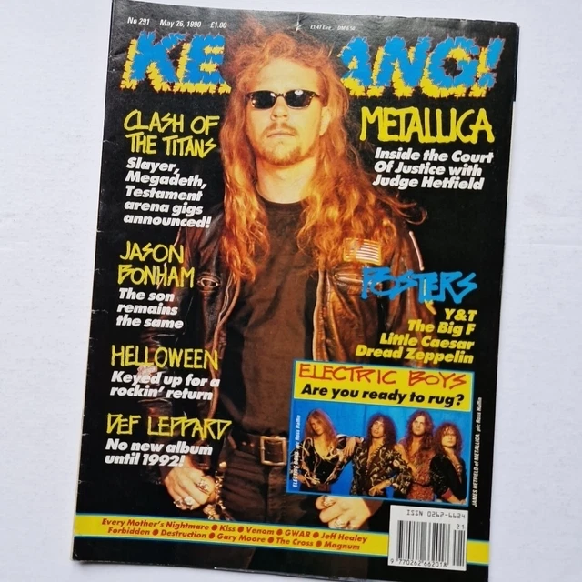 Kerrang Magazine Metallica Helloween Megadeth Slayer 26 May 1990