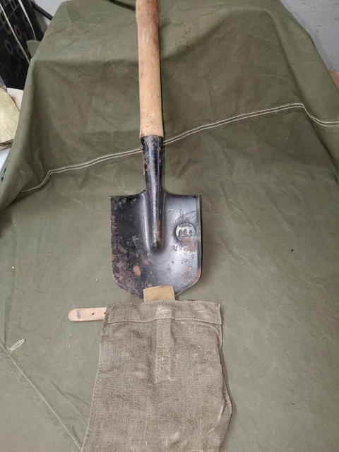Surplus European Military Entrenching Tool with Cover