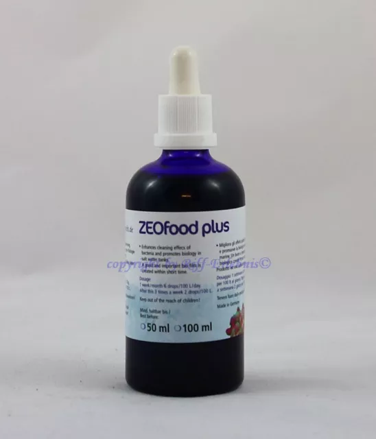 ZEOfood plus allevamento coralli 100 ml spinta colorante corallo mangime batterico 29,50 €/100 ml