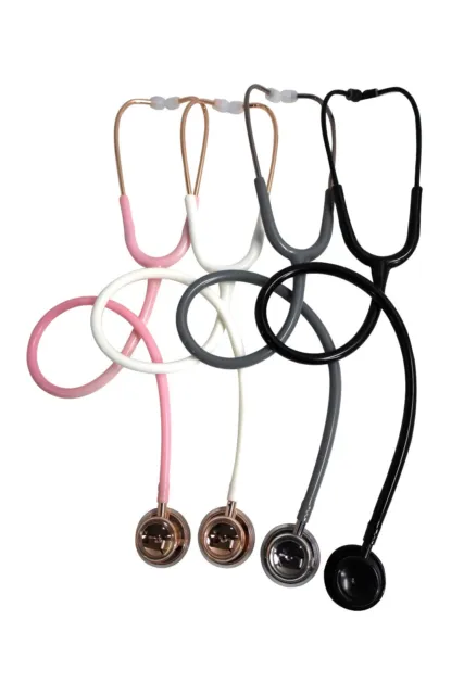 Single Dual Head Stethoscope Tunable Diaphragm Doctor Nurse Student estetoscopi