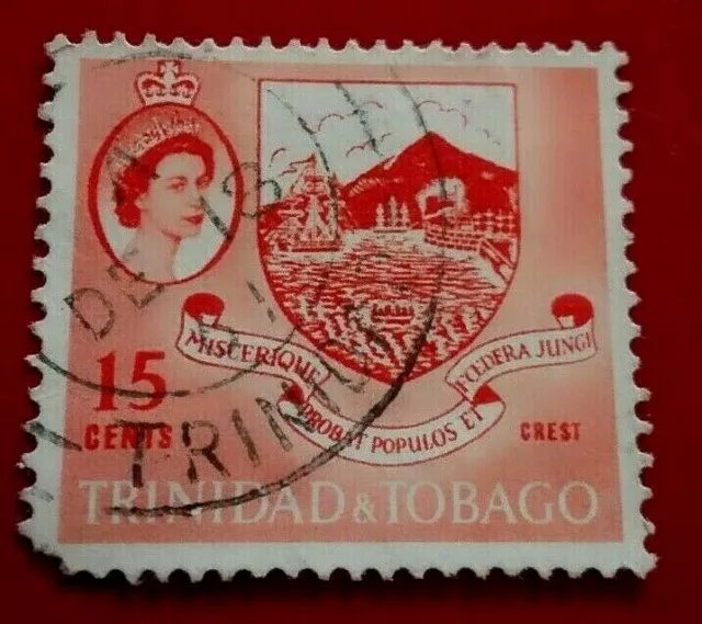 Trinidad & Tobago:1960 -1966 Queen Elizabeth II, Loca. Rare & Collectible Stamp.