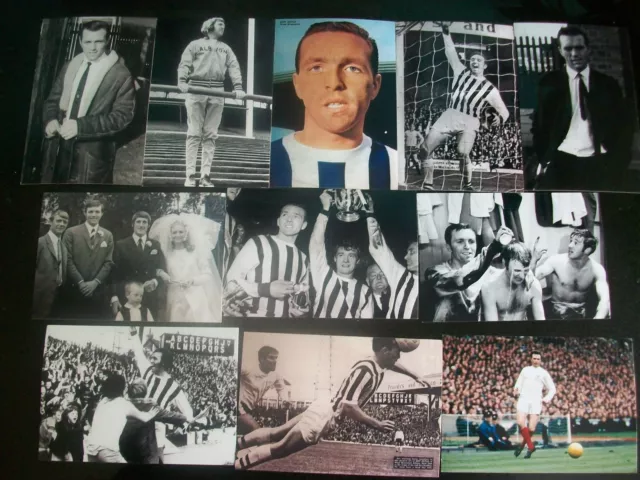 WEST BROMWICH ALBION  JEFF ASTLE 11 different  6"x4"  Photo's REPRINTS POST FREE