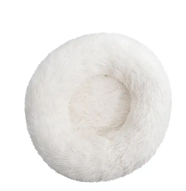 Pet Bed Winter Comfortable Donut Cuddler Round Dog Kennel Ultra Soft Washable
