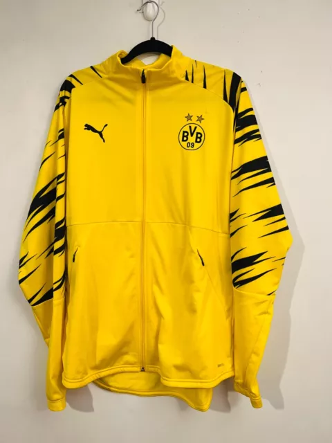 Puma 20/21 BVB Borussia Dortmund Stadium Jacket - Cyber Yellow Home 2XL